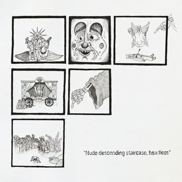 Teen Suicide – Nude descending staircase headless