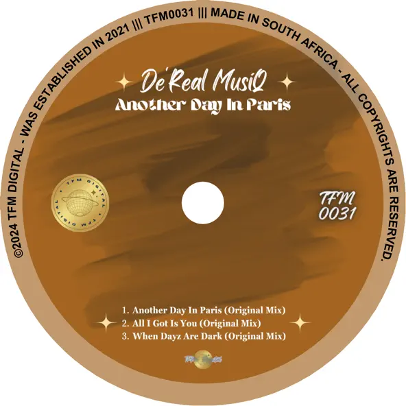 De'Real Musiq Another Day in Paris Single
